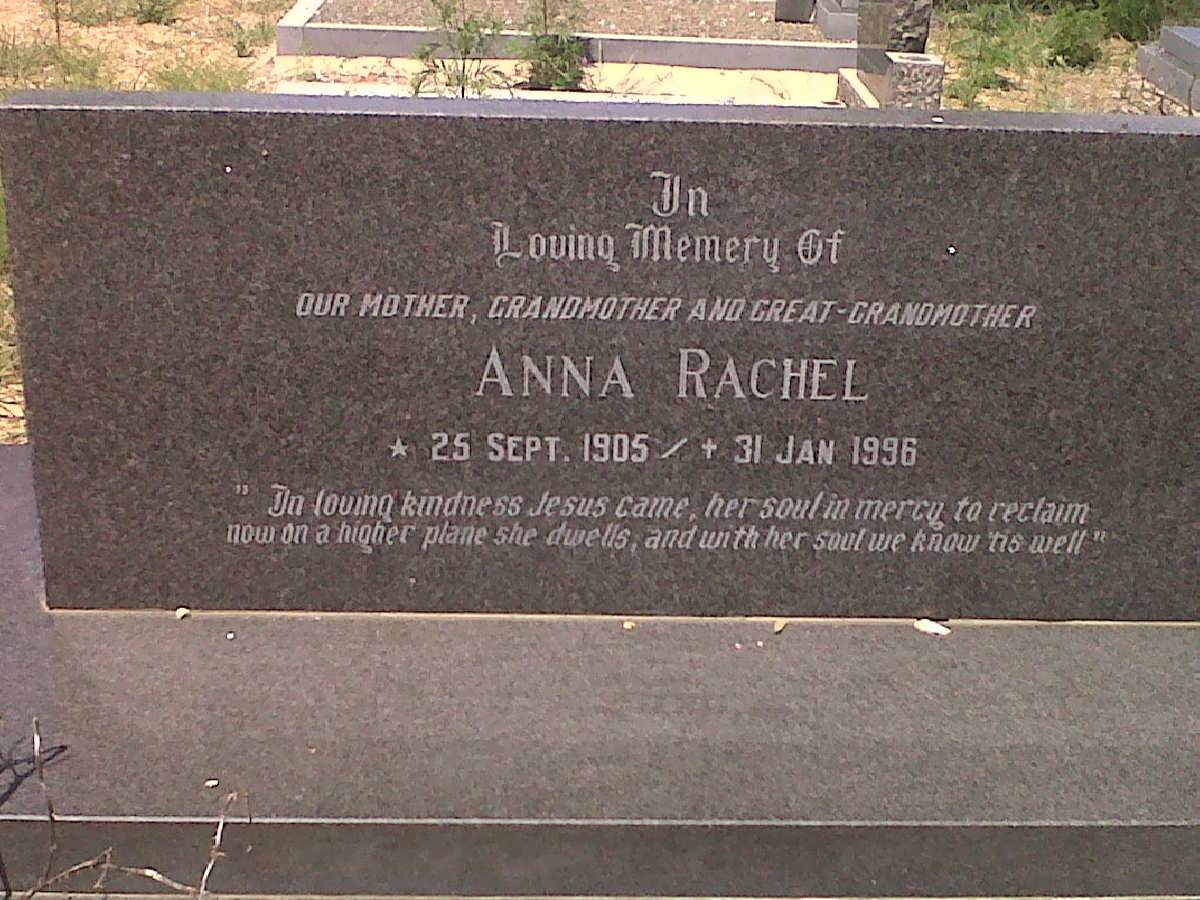 NOPPE Anna Rachel 1905-1996