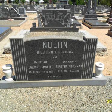 NOLTIN Johannes Jacobus 1910-1973 &amp; Christina Wilhelmina 1900-1983