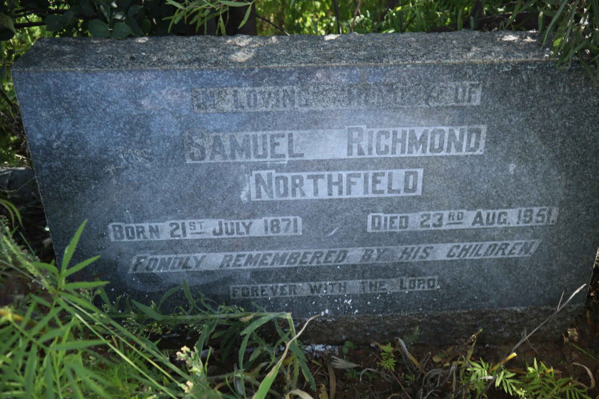 NORTHFIELD Samuel Richmond 1871-1951