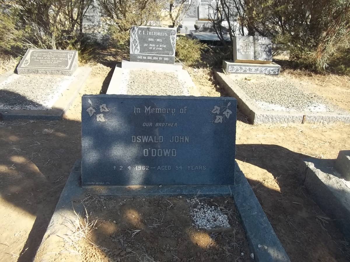 O'DOWD Oswald John -1962