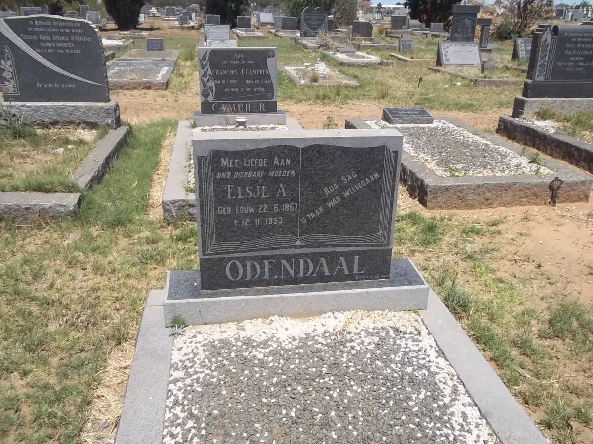 ODENDAAL Elsje A. nee LOUW 1867-1953