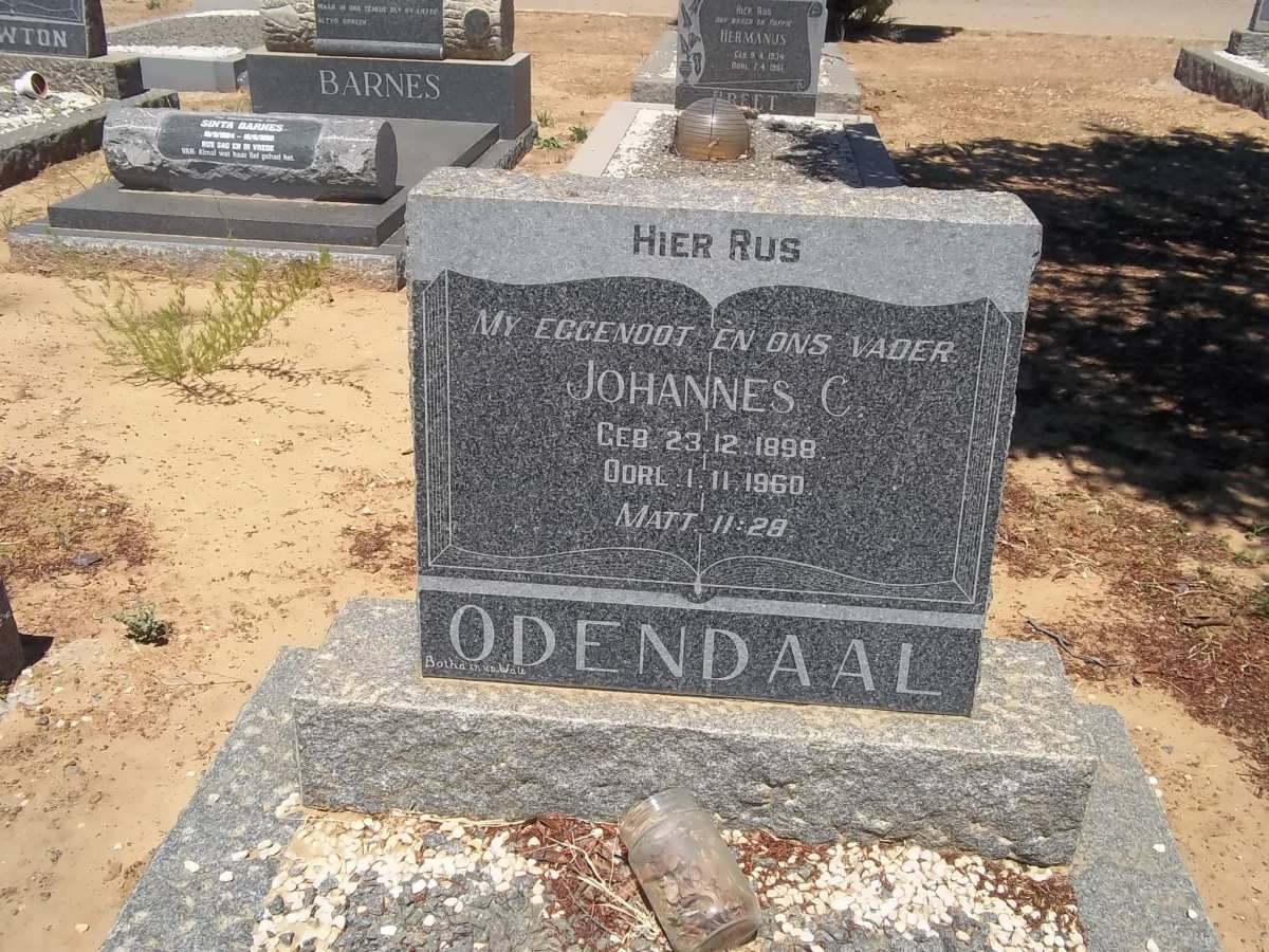 ODENDAAL Johannes C. 1898-1960