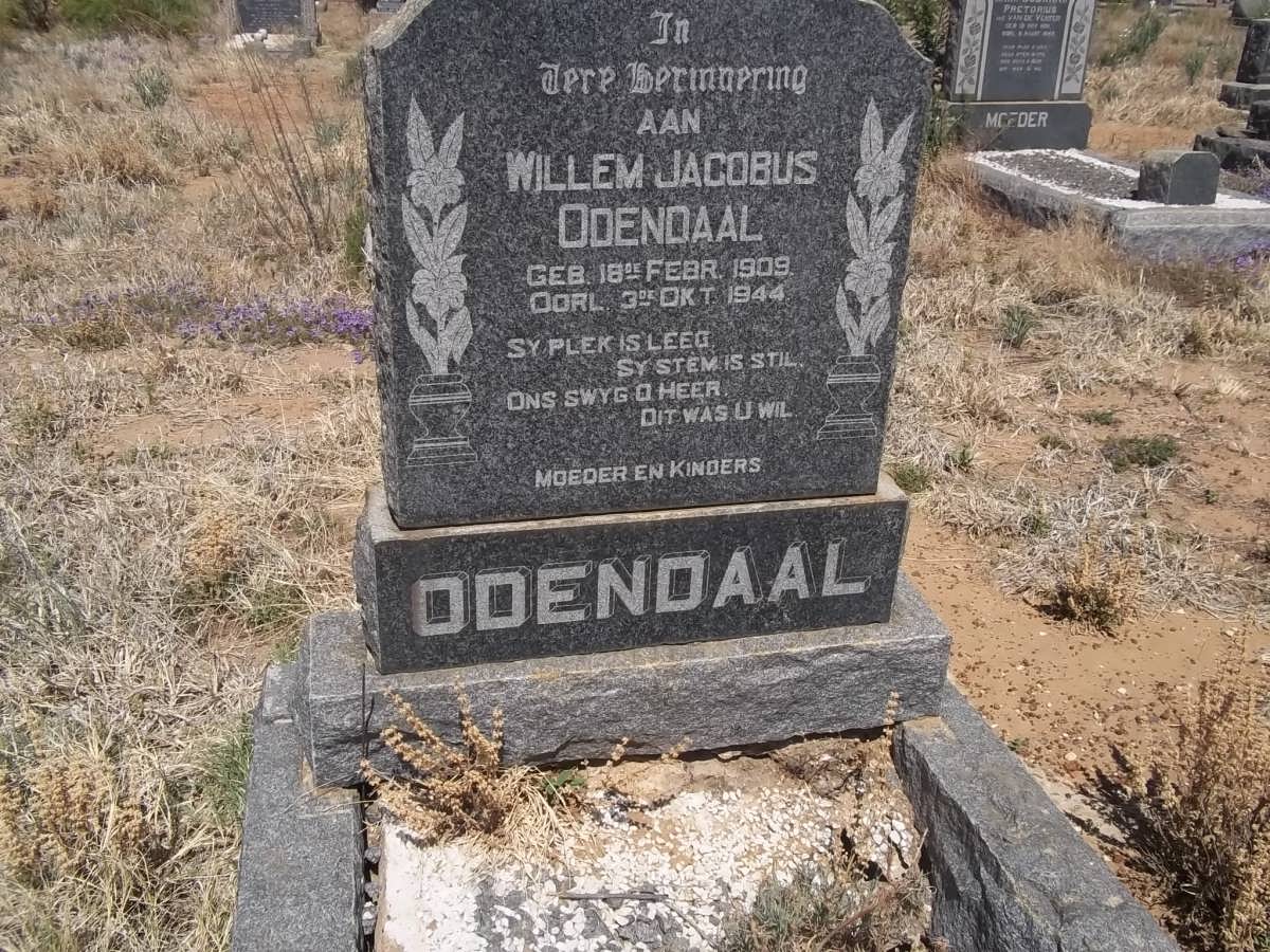 ODENDAAL Willem Jacobus 1909-1944