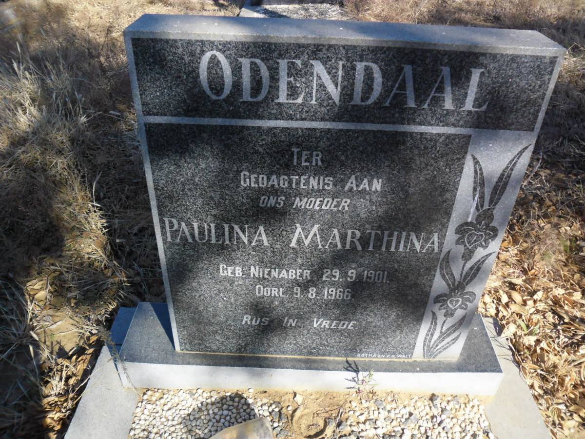 ODENDAAL Paulina Marthina nee NIENABER 1901-1966