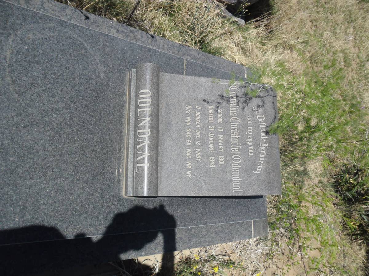 ODENDAAL Cornelius Christoffel 1901-1948