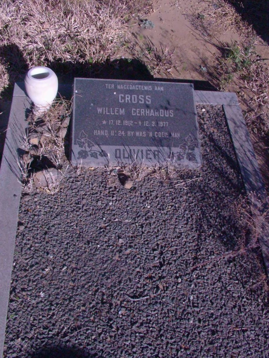 OLIVIER Willem Gerhardus 1912-1977