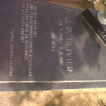 OLIVIER J.P. 1980-1987