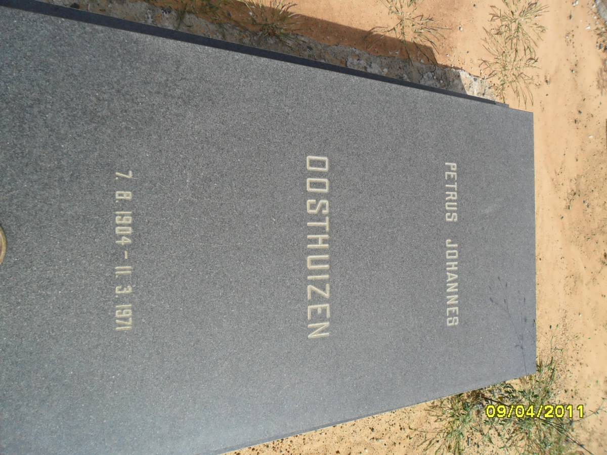 OOSTHUIZEN Petrus Johannes 1904-1971