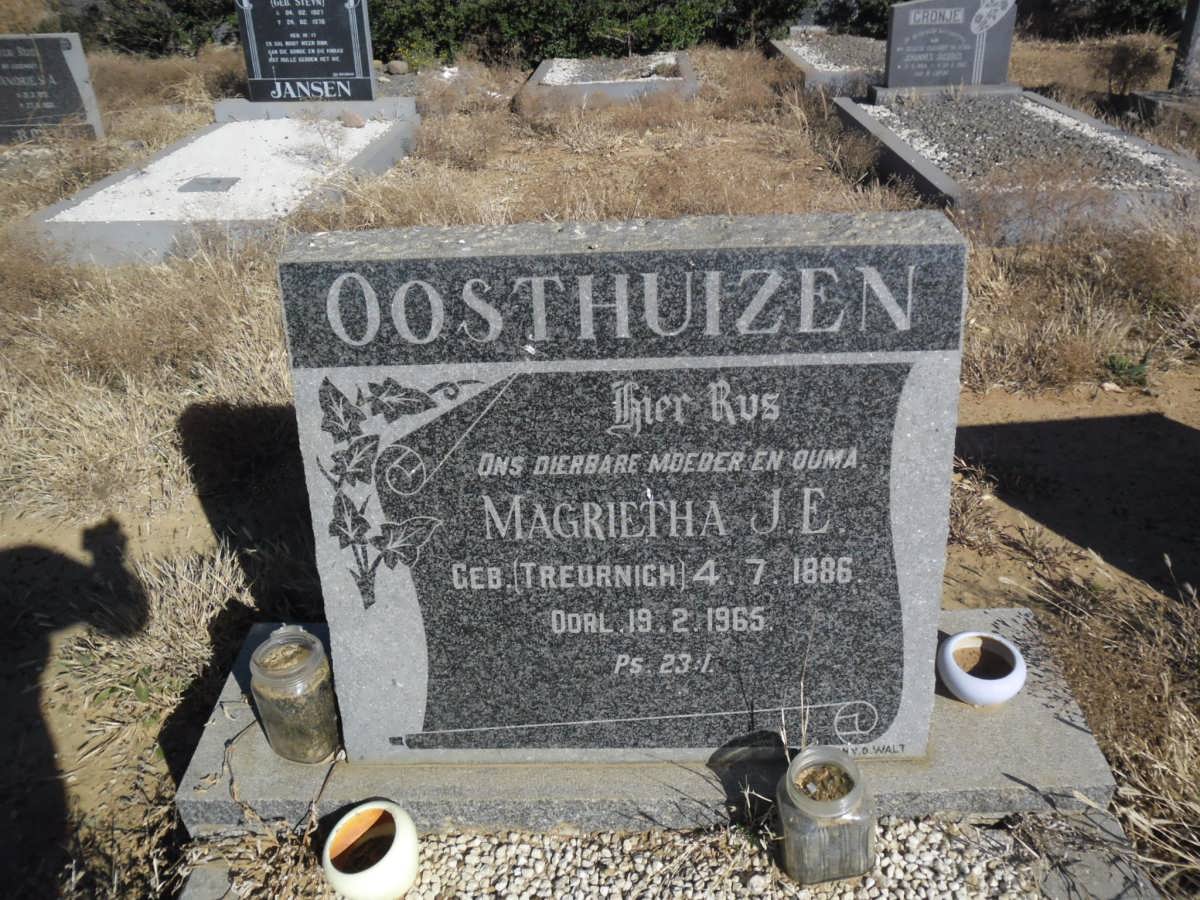 OOSTHUIZEN Magrietha J.E. nee TREURNICH 1886-1965