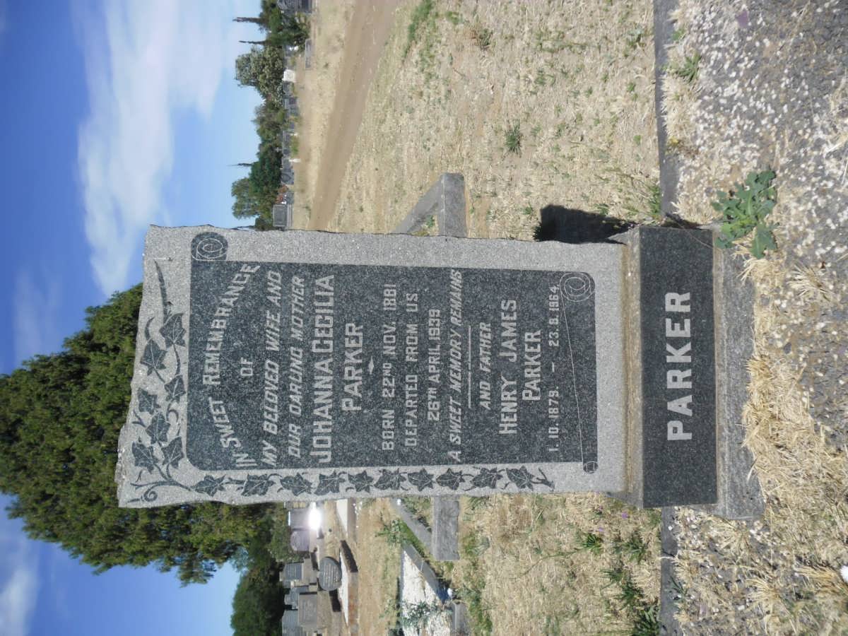 PARKER Henry James 1879-1964 &amp; Johanna Cecilia 1881-1939