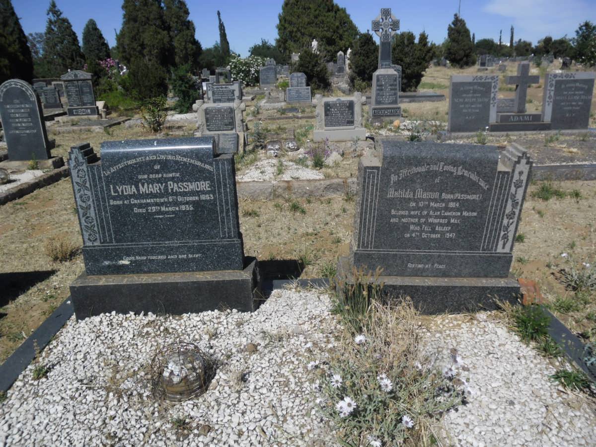PASSMORE Lydia Mary 1863-1935 :: MASON Matilda nee PASSMORE 18?4-1947
