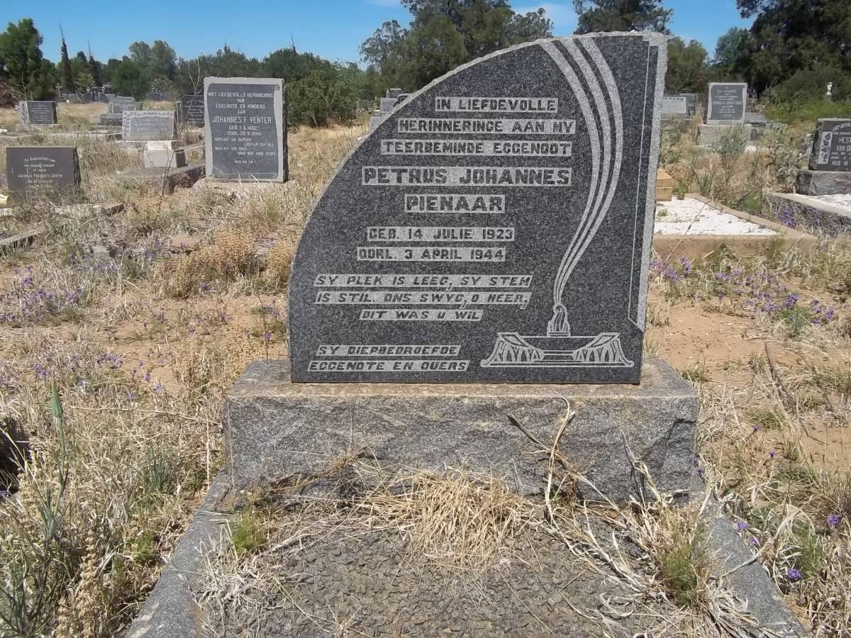 PIENAAR Petrus Johannes 1923-1944