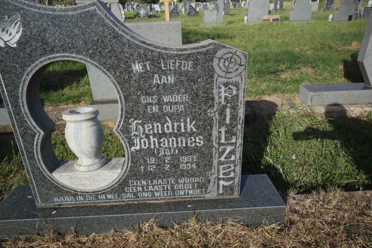 PILZER Hendrik Johannes 1937-1994