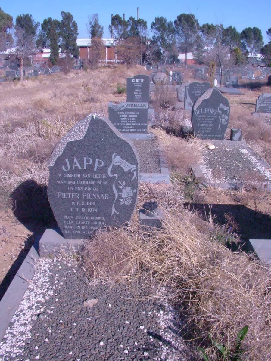 PIENAAR Pieter 1961-1974