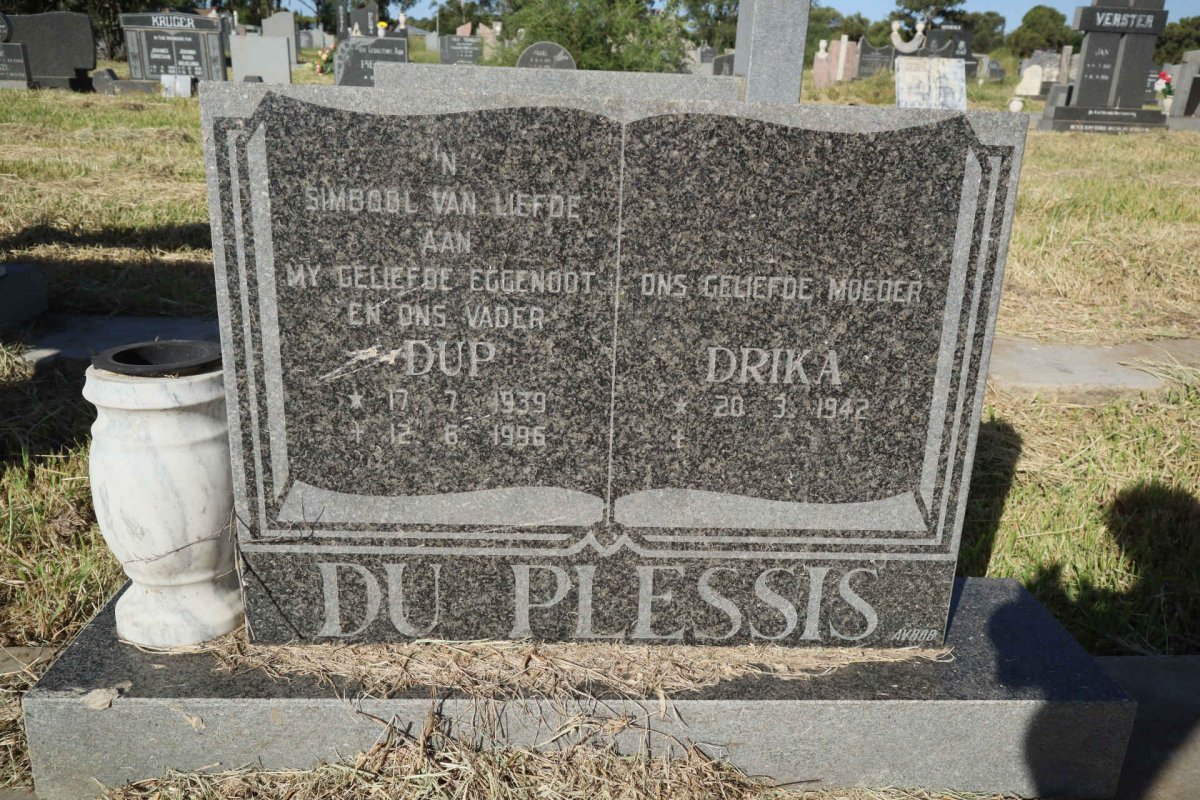 PLESSIS Dup, du 1939-1996 &amp; Drika 1942-