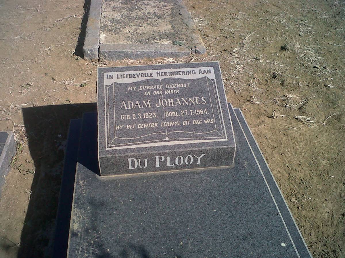 PLOOY Adam Johannes, du 1923-1964