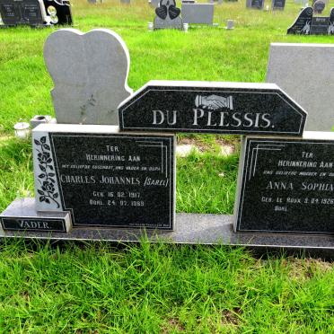 PLESSIS Charles Johannes, du 1917-1989 & Anna Sophia LE ROUX 1926-