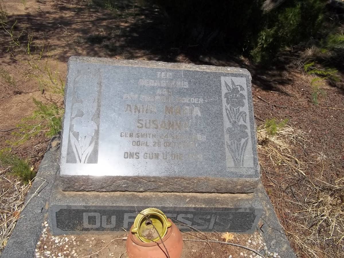 PLESSIS Anna Maria Susanna, du nee SMITH