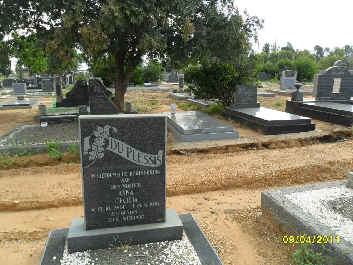PLESSIS Anna Cecilia nee STRUWIG 1904-1976