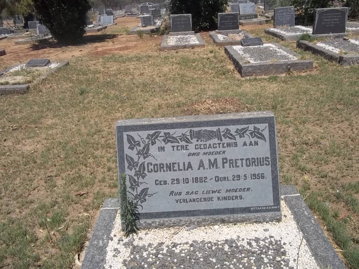 PRETORIUS Cornelia A.M. 1882-1956