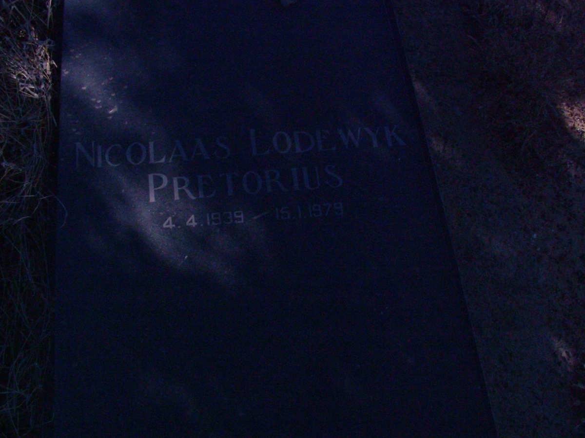PRETORIUS Nicolaas Lodewyk 1939-1979