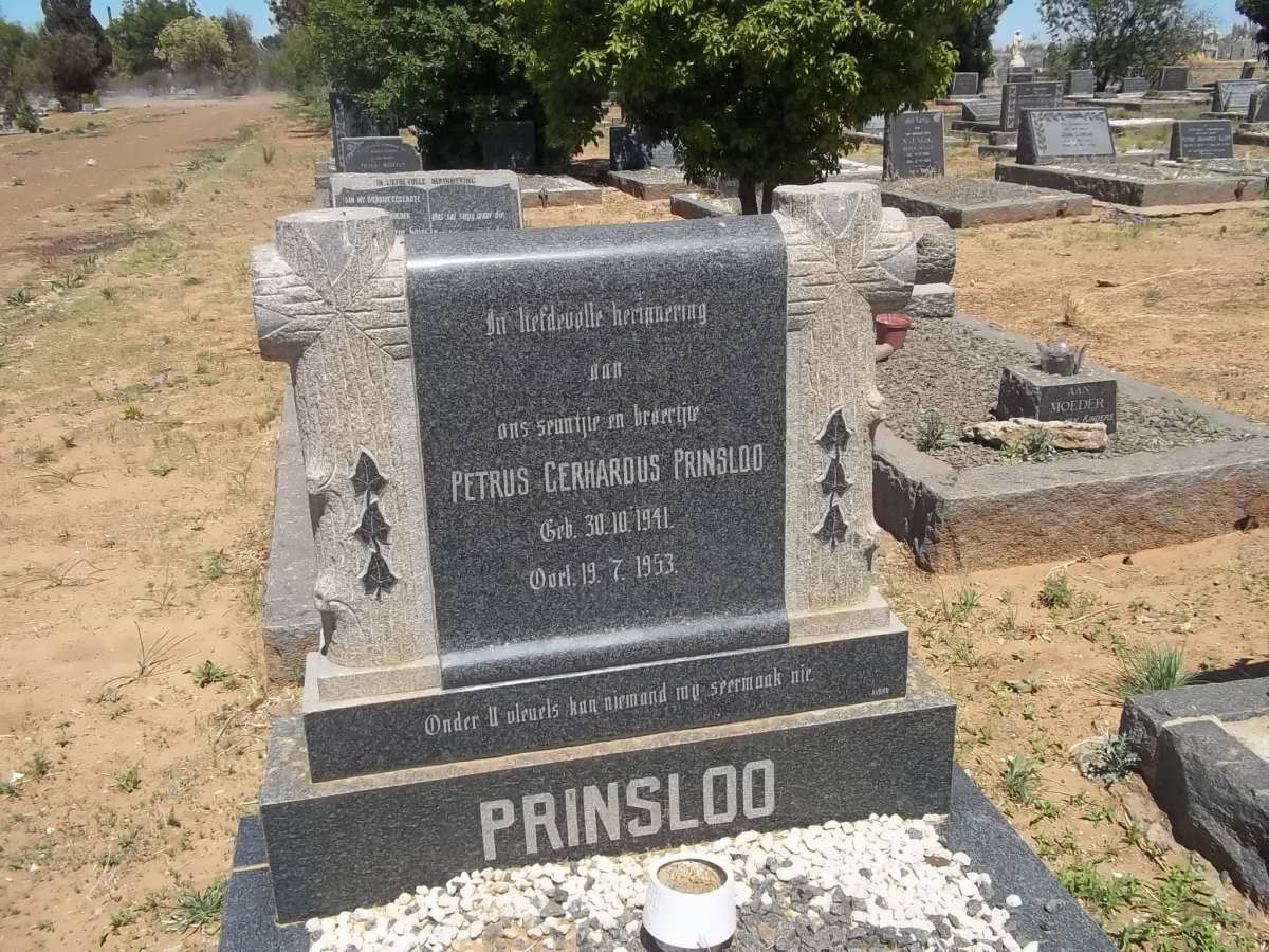 PRINSLOO Petrus Gerhardus 1941-1953