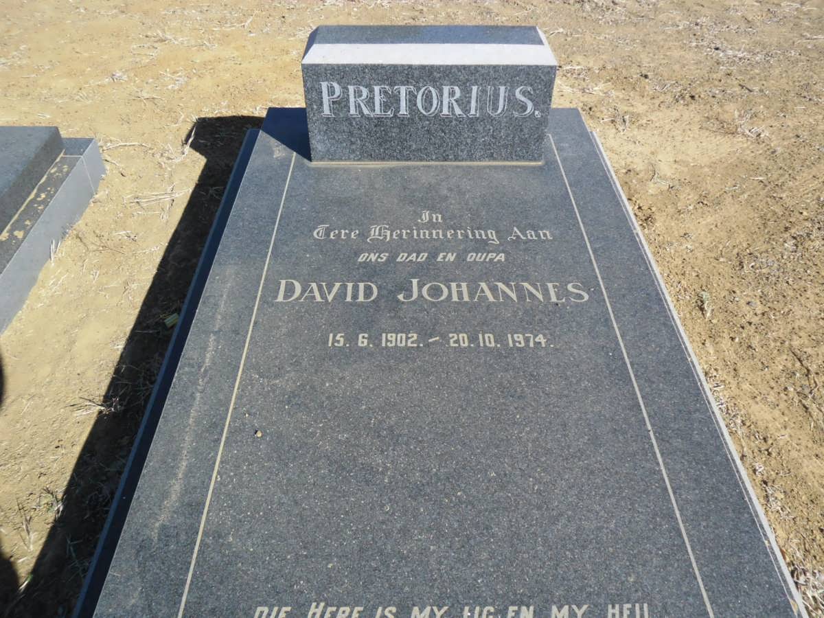 PRETORIUS David Johannes 1902-1974
