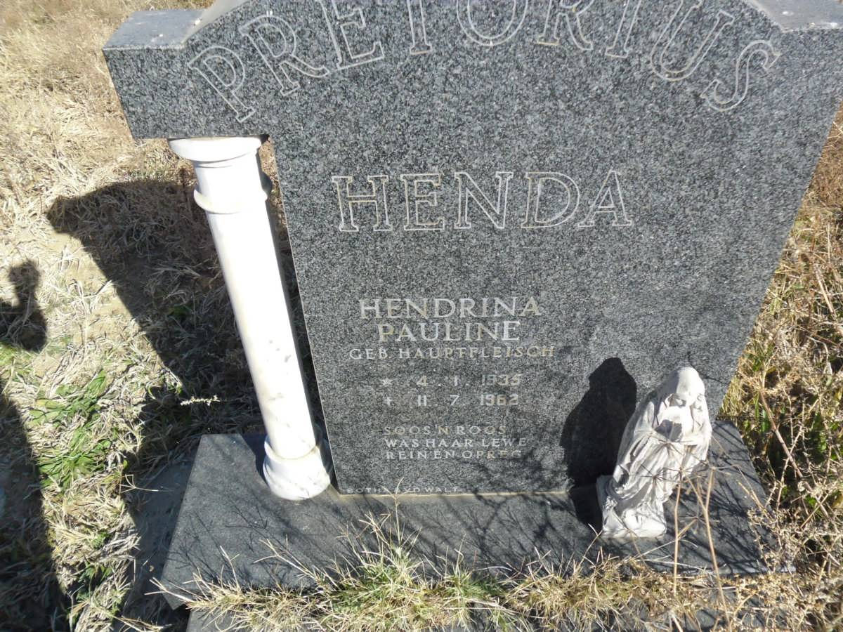 PRETORIUS Hendrina Pauline nee HAUPTFLEISCH 1935-1962