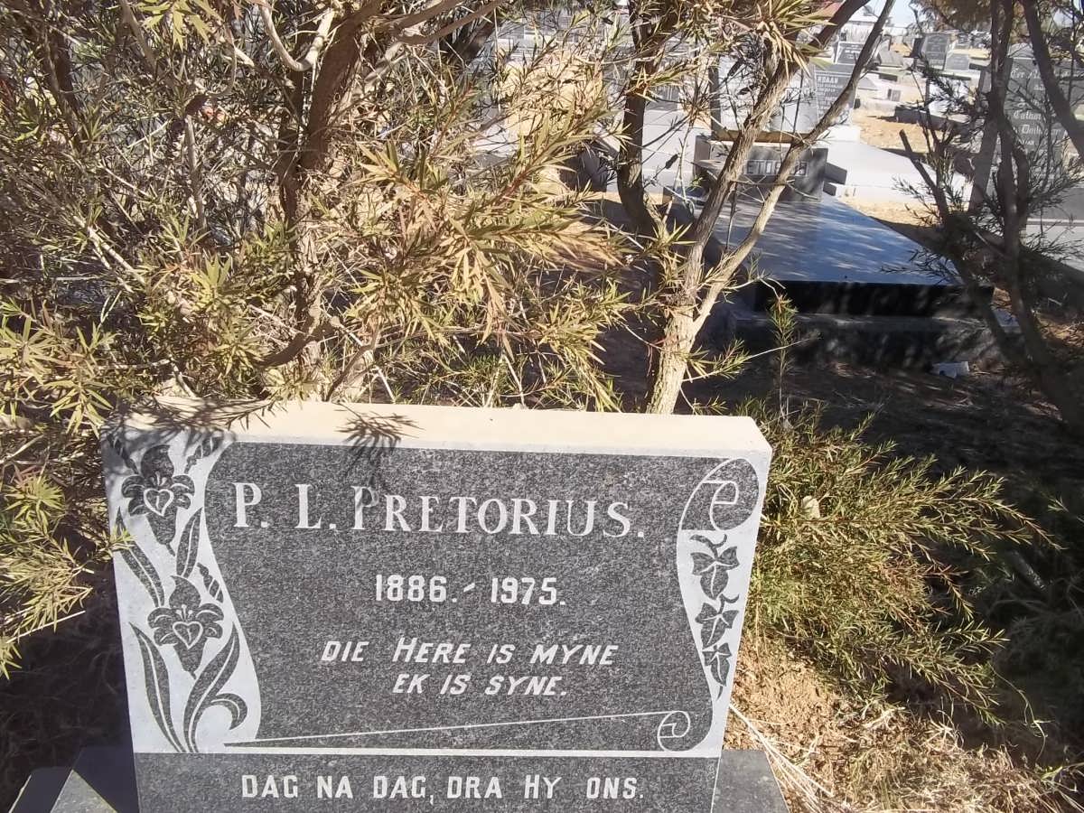 PRETORIUS P.L. 1886-1975