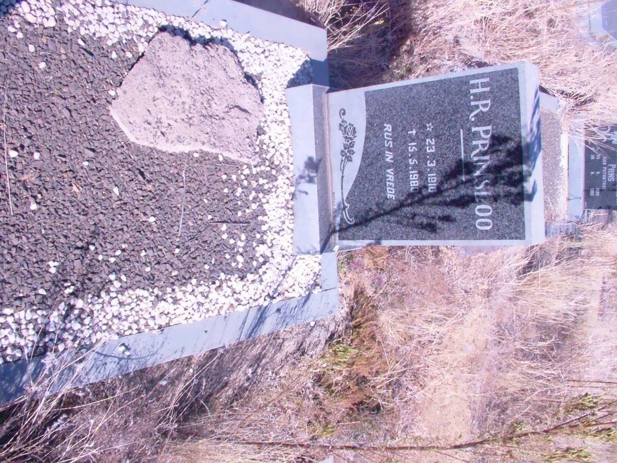 PRINSLOO H.R. 1910-1980