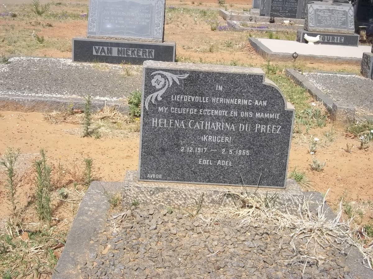 PREEZ Helena Catharina, du nee KRUGER 1917-1955