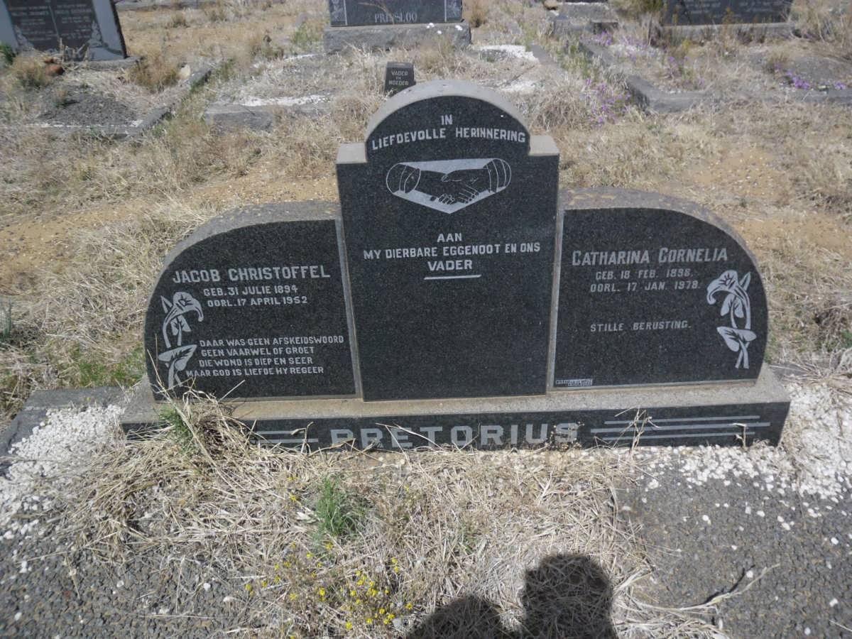 PRETORIUS Jacob Christoffel 1894-1952 &amp; Catharina Cornelia 1898-1978
