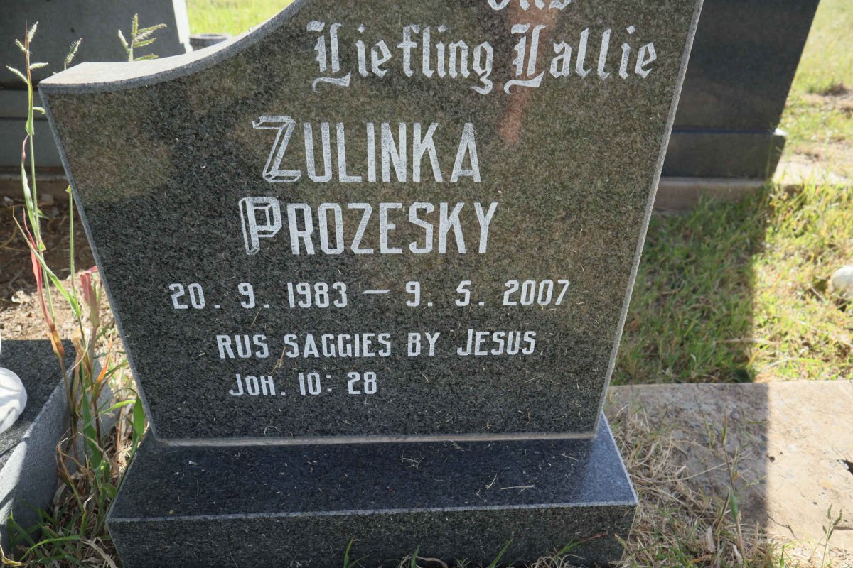 PROZESKY Zulinka 1983-2007