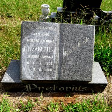 PRETORIUS Elizabeth J. nee SWART 1907-1986