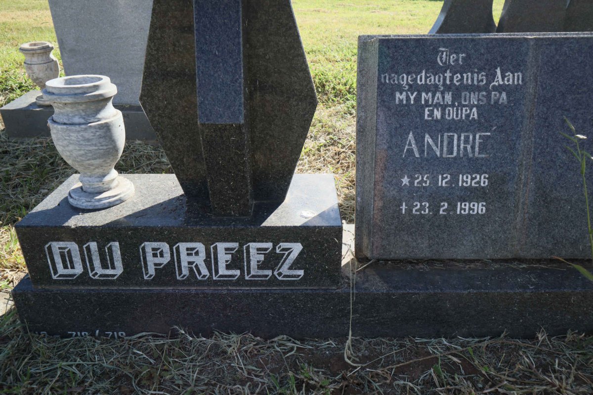 PREEZ André, du 1926-1996