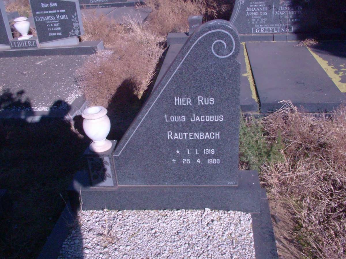 RAUTENBACH Louis Jacobus 1919-1980