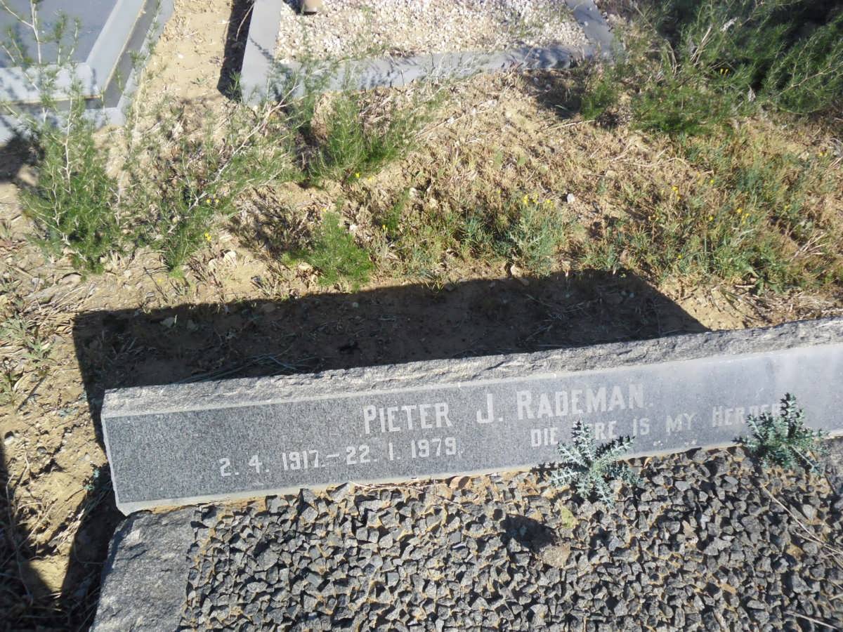 RADEMAN Pieter J. 1917-1979