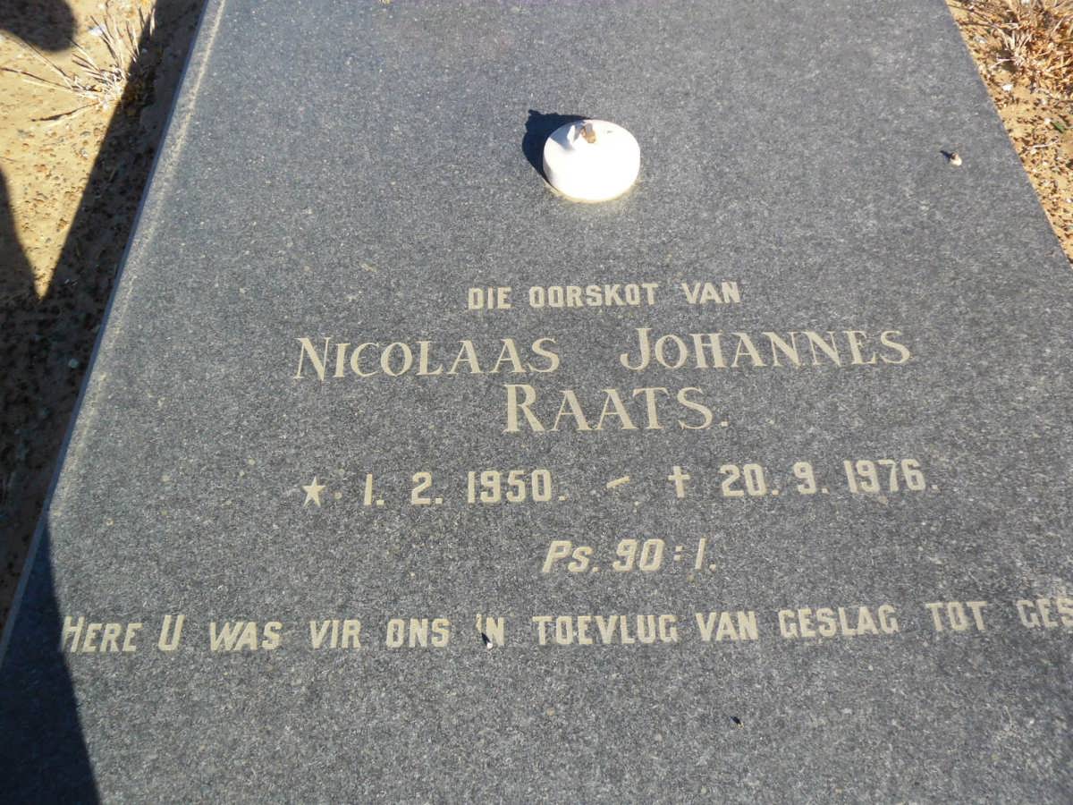 RAATS Nicolaas Johannes 1950-1976