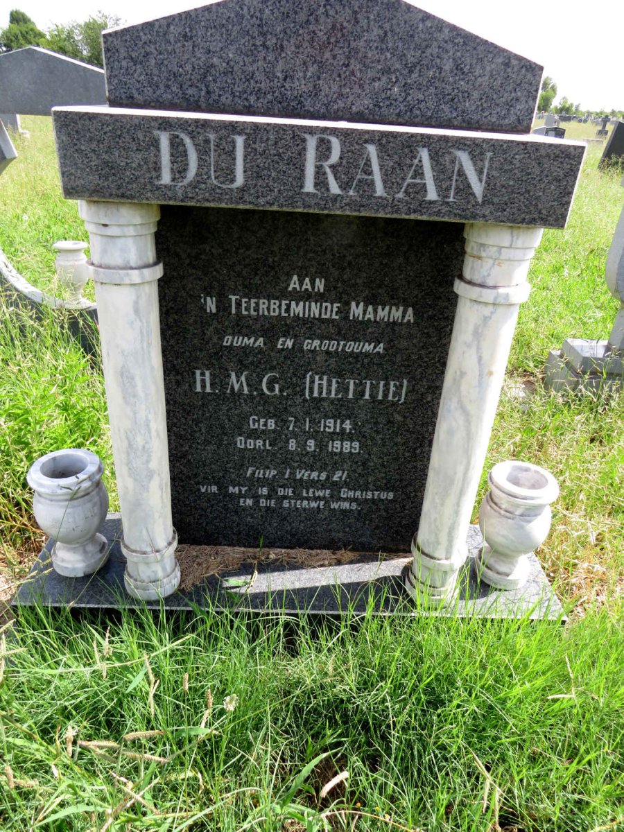 RAAN H.M.G., du 1914-1989