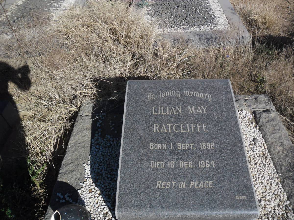 RATCLIFFE Lilian May 1892-1964