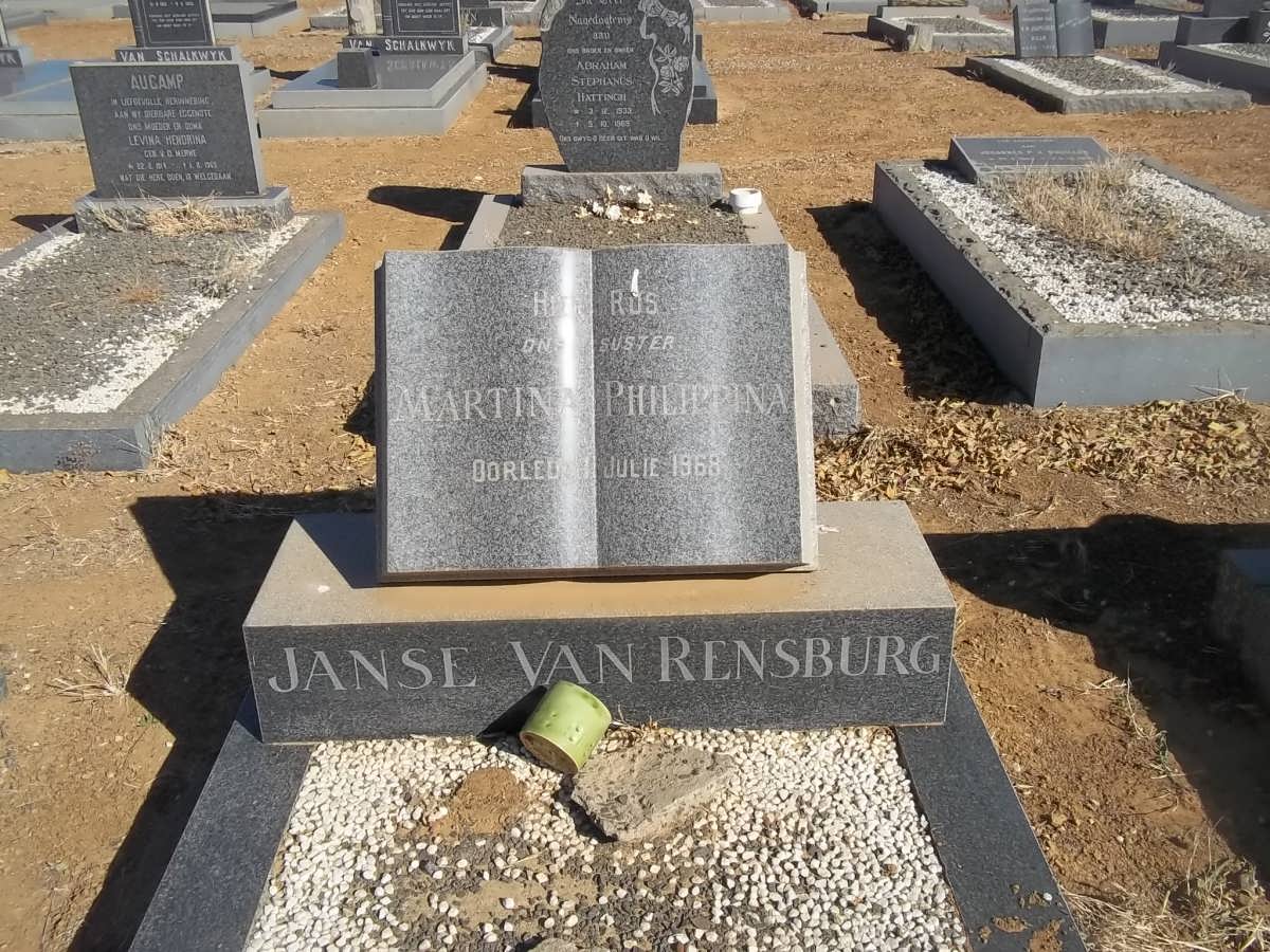 RENSBURG Martina Philippina, Janse van -1968