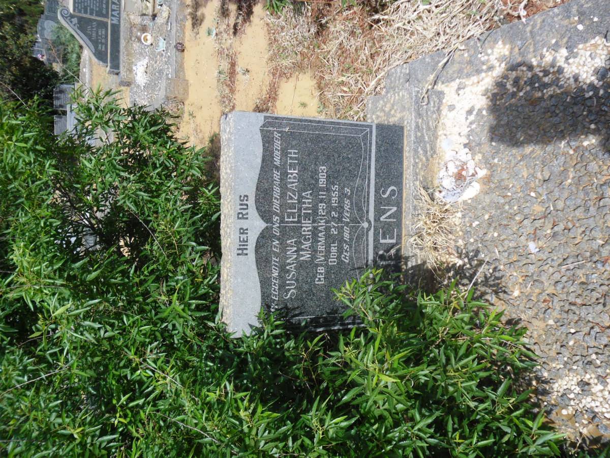 RENS Susanna Elizabeth Magrietha nee VERMAAK 1903-1955