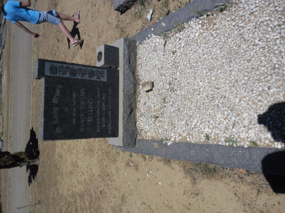 RELLING Nancy Thelma nee HARWOOD-NASH 1912-1960