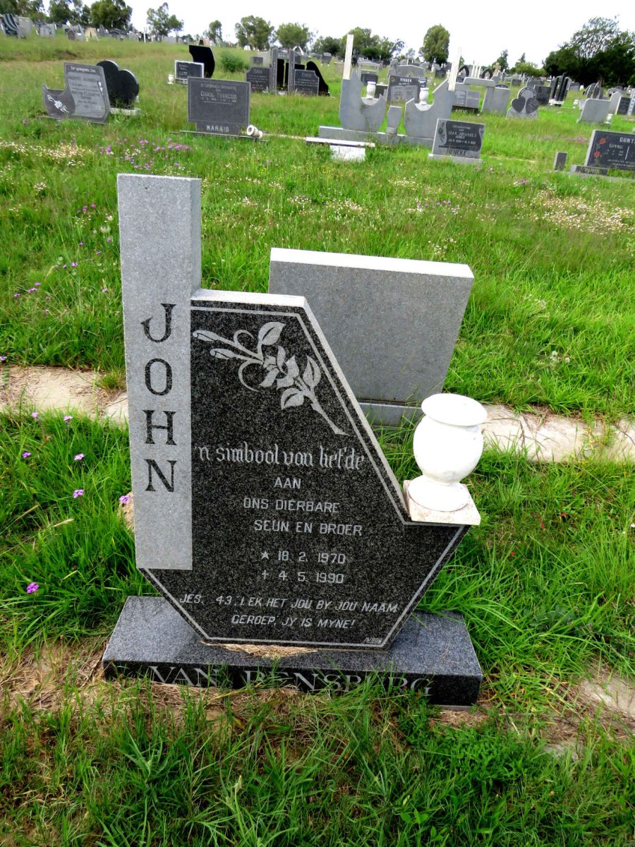 RENSBURG John, van 1970-1990