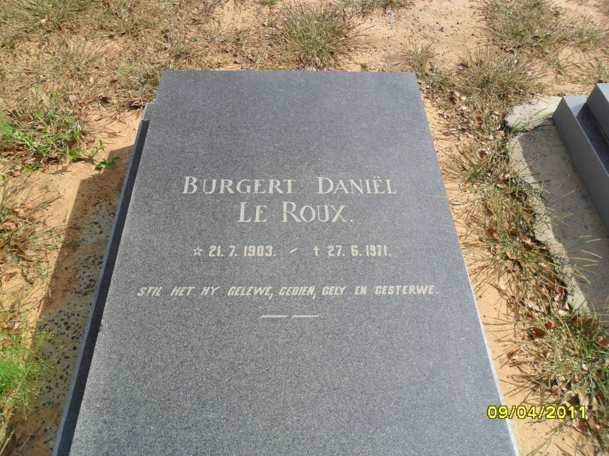 ROUX Burgert Daniel, le 1903-1971