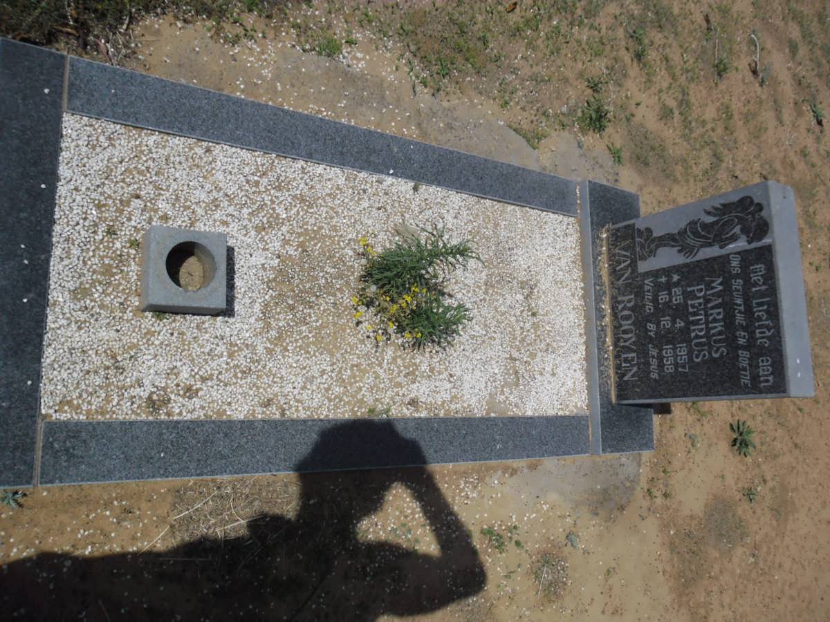 ROOYEN Markus Petrus, van 1957-1958