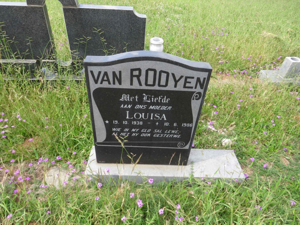 ROOYEN Louisa, van 1938-1986