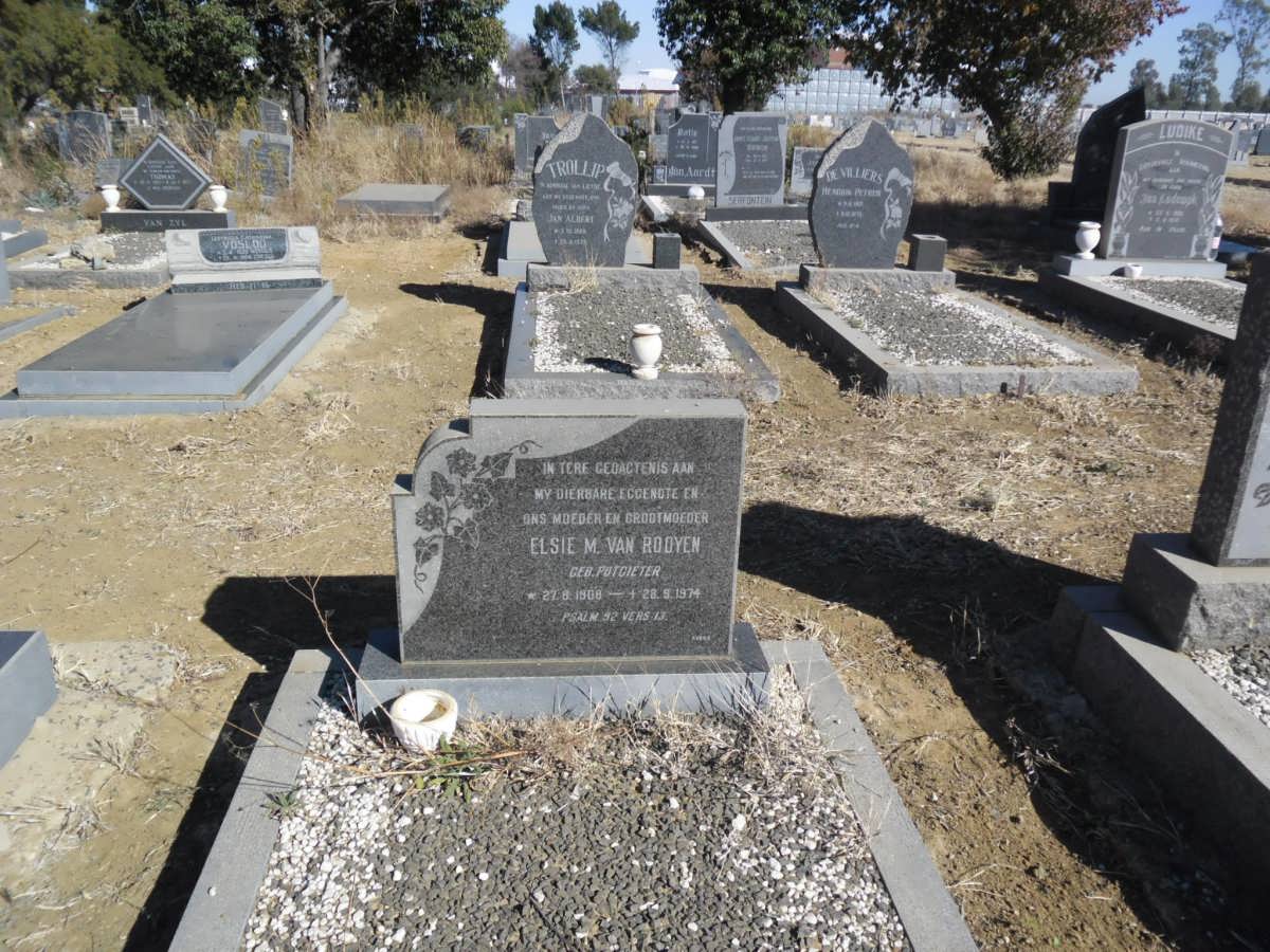 ROOYEN Elsie M., van nee POTGIETER 1908-1974