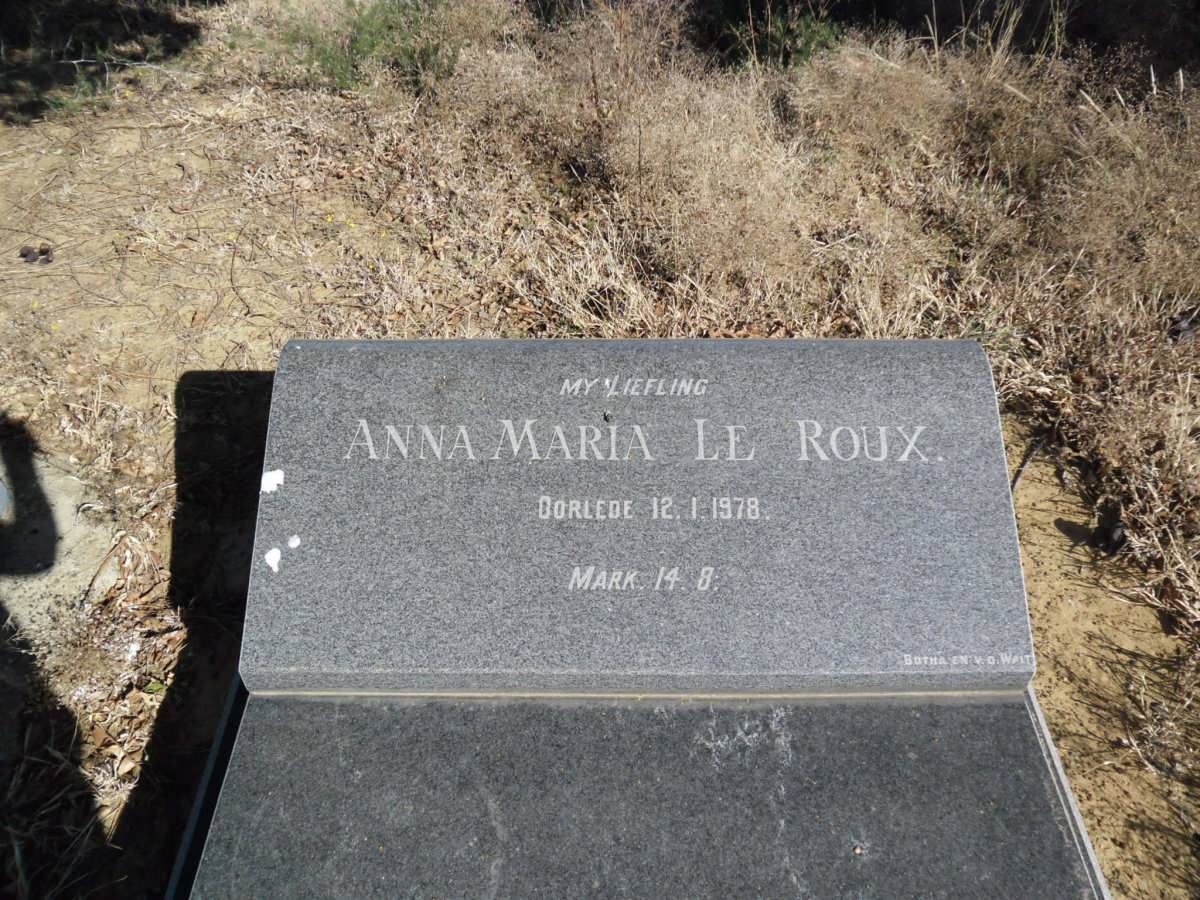ROUX Anna Maria, le -1978