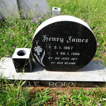 ROUX Henry James, le 1967-1986